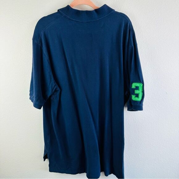 Polo Ralph Lauren Navy Large Double Green Horse Shirt Size XL Tall - Picture 4 of 4